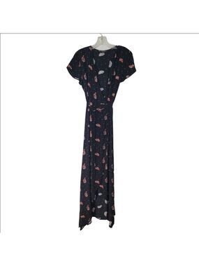 Knot Sisters Black Floral Maxi Dress